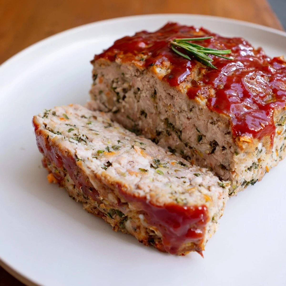 This family-sized everyday Herb-Sprigged Turkey Meatloaf is moist, flavorful, and loaded with fresh herb flavor.