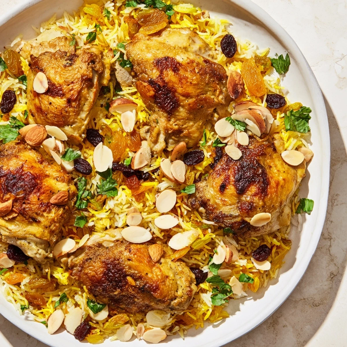 Saffron Chicken Rice Pilaf