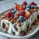 Frozen Yogurt Bark Berries Granola