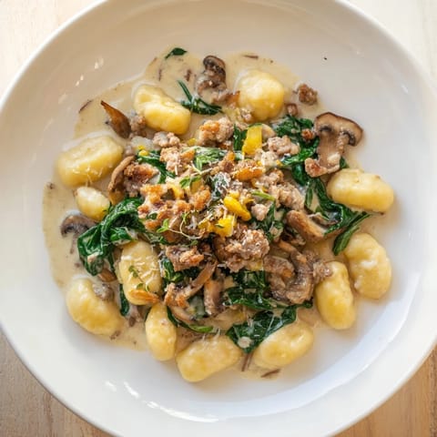 Woodsy Skillet Sausage Mushroom