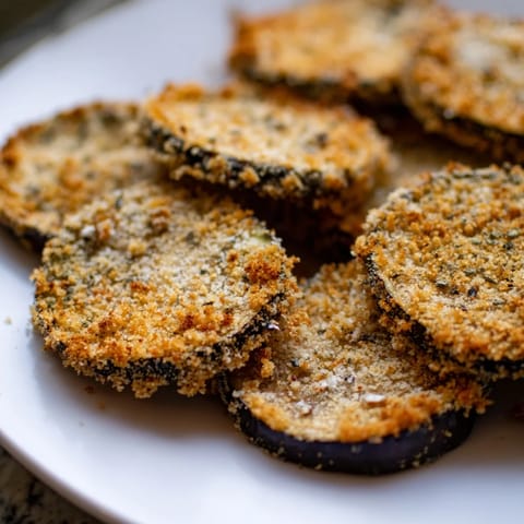 Crispy Eggplant Parmesan Chips