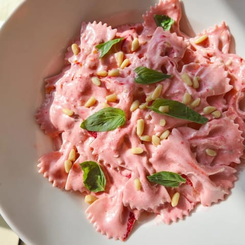 Strawberry Sour Cream Pasta