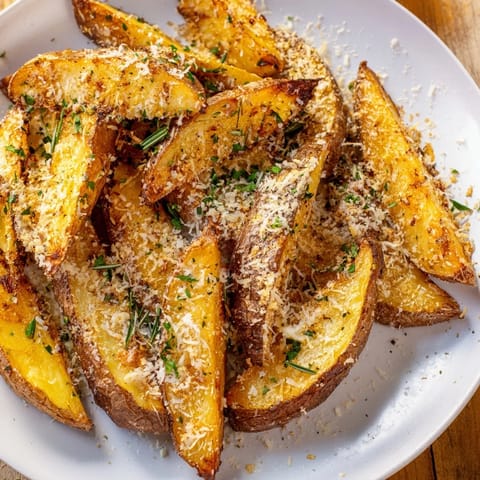 Rosemary Parmesan Potato Wedges