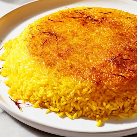 Golden Persian Tahdig Rice