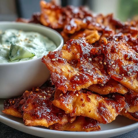 Spicy Chili Crisp Garlic Naan