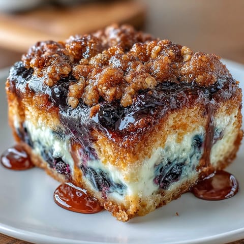 Blueberry Cottage Cheese Bake