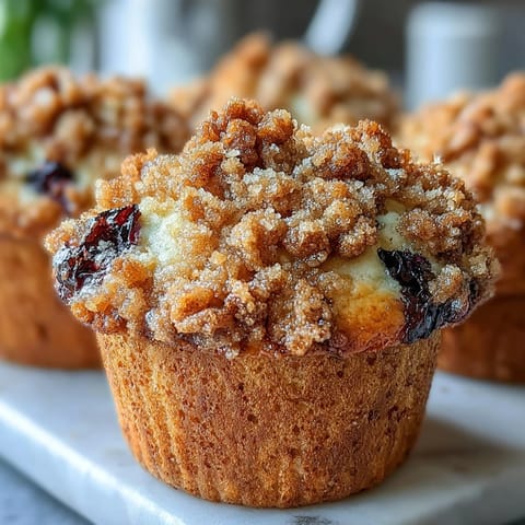 Lemon Blueberry Sourdough Muffins