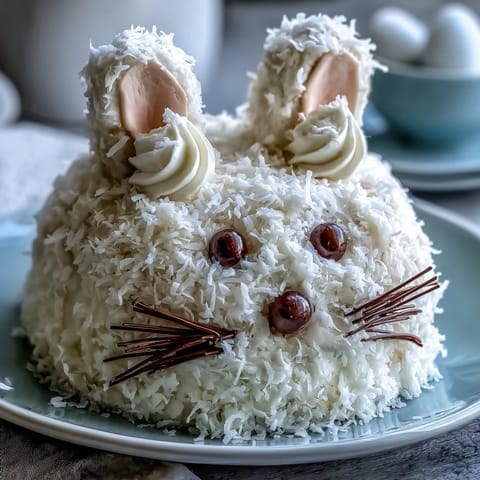 Easter Bunny Coconut Cake
