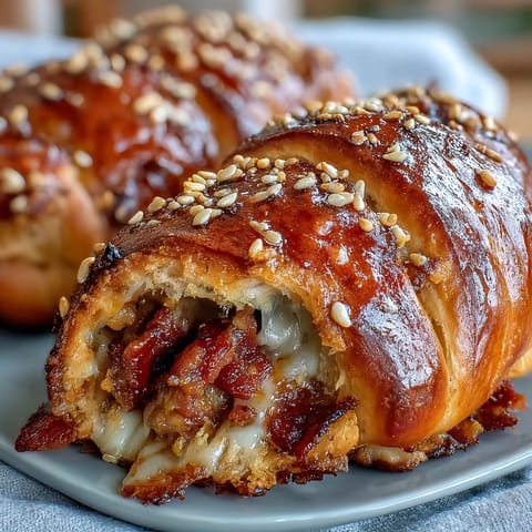 Classic pigs in a blanket with mustard dip—golden puff pastry wrapped around mini sausages, baked until crisp and served with tangy mustard sauce.