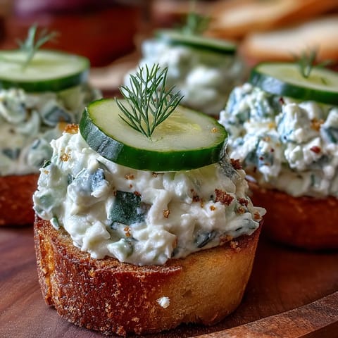 Elegant Derby Day Benedictine Cucumber Canapés with fresh dill garnish.