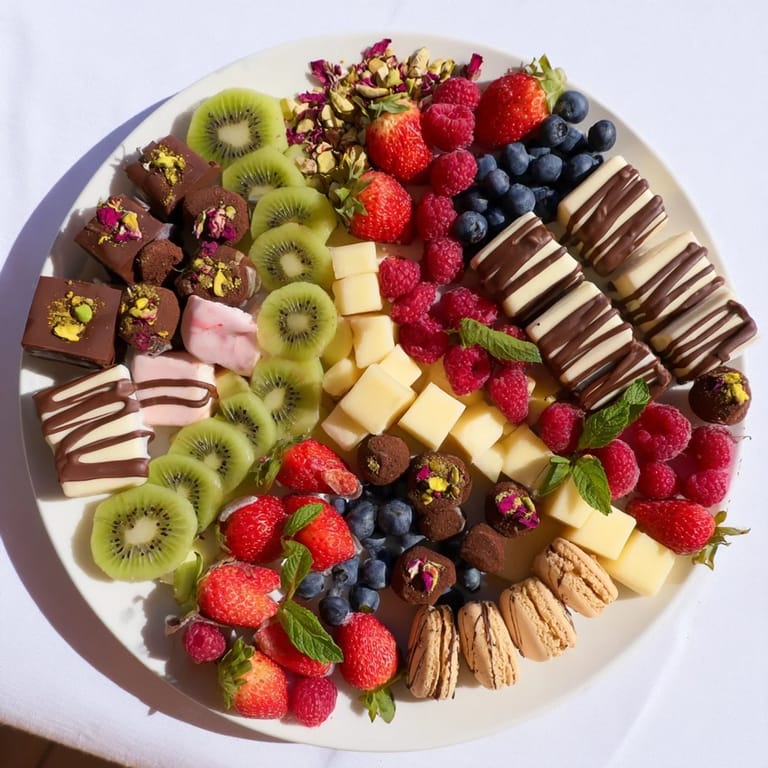 Melted chocolate drizzled over this elegant Sweet Dessert Decadence makes it a true showstopper.