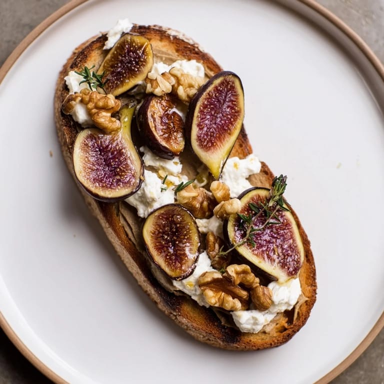 Delectable Royal Tapestry, a beautiful appetizer, showcases layers of pâté and sweet figs, ready to be enjoyed.