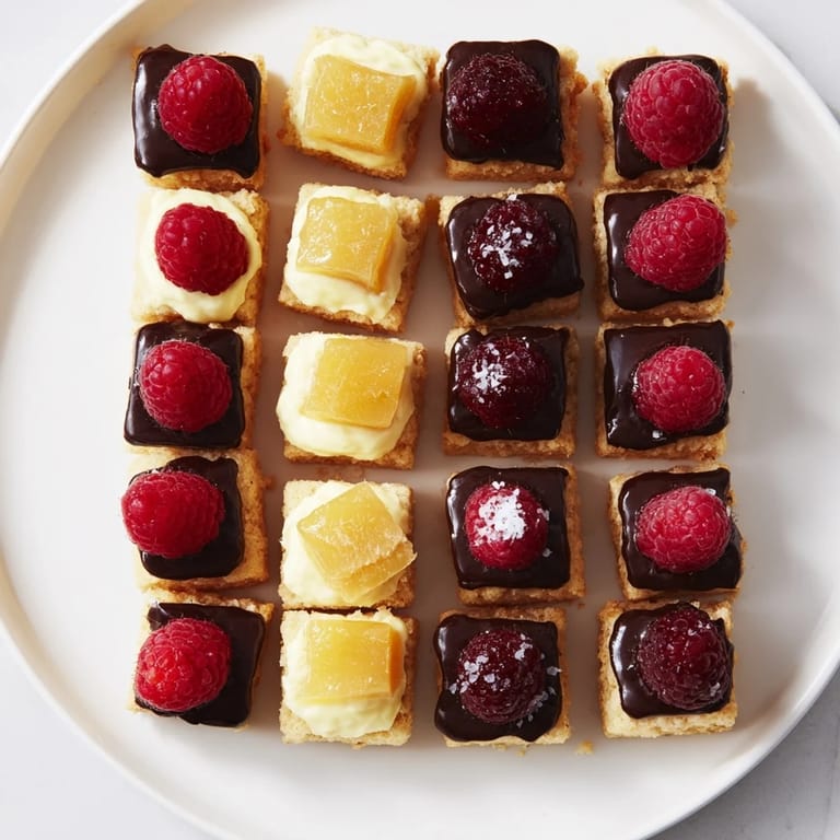 Picture the Checkerboard Terrace with defined squares: dark chocolate and caramel contrasting the creamy layers.