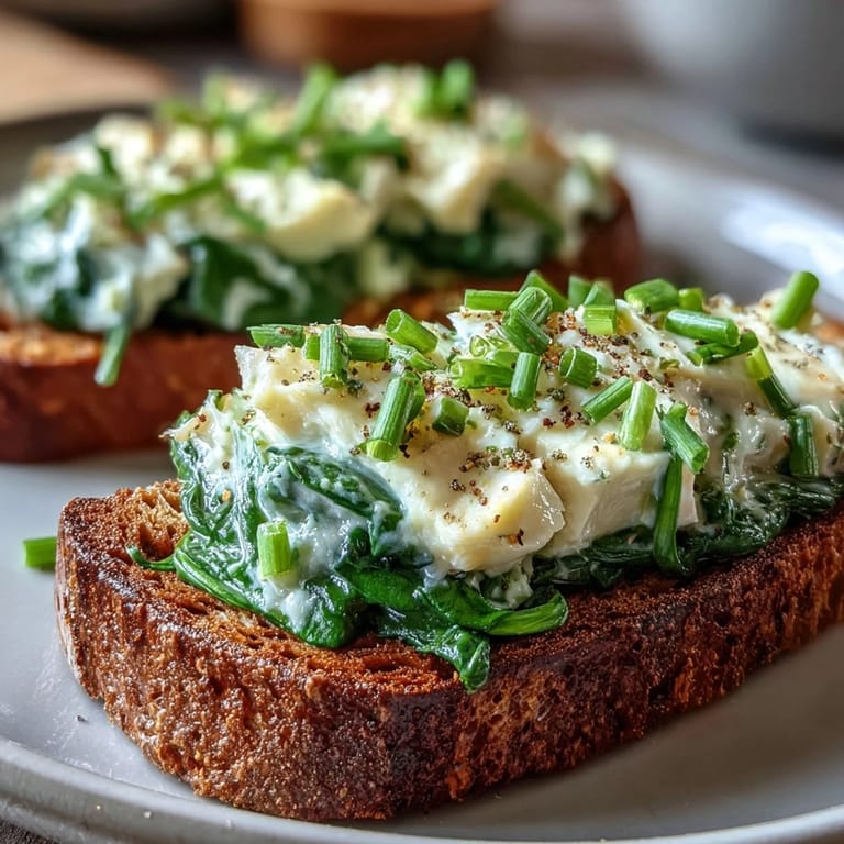 Hearty smoked haddock and spinach rye toasts served hot with lemon wedges for a bright, savory breakfast.