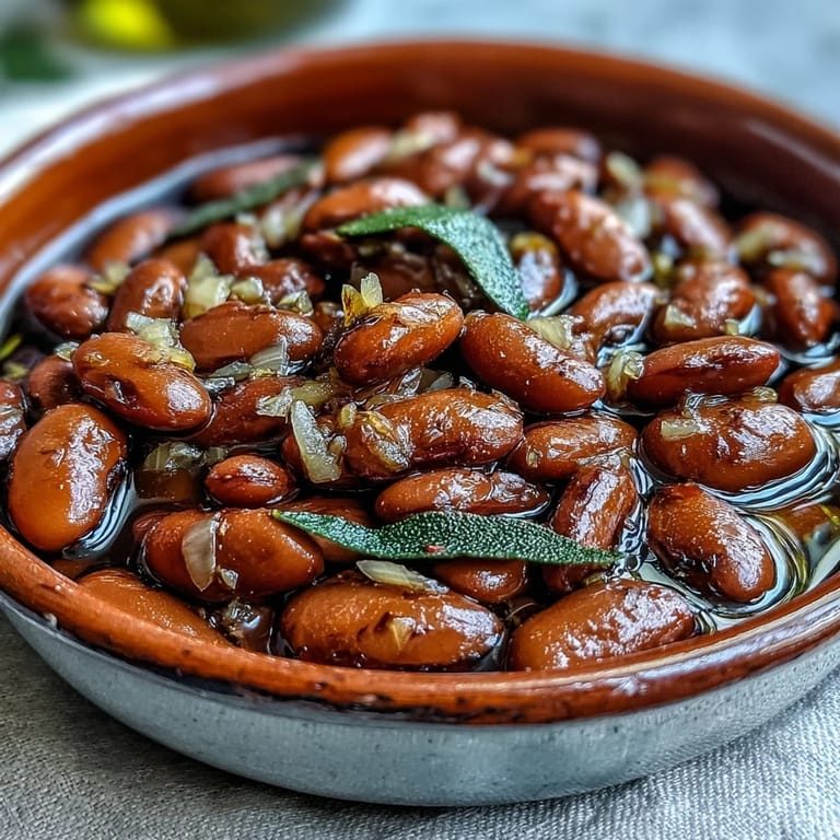 Hearty pinto beans recipe topped with fresh diced onions, a staple for vegan chili or as a standalone side.