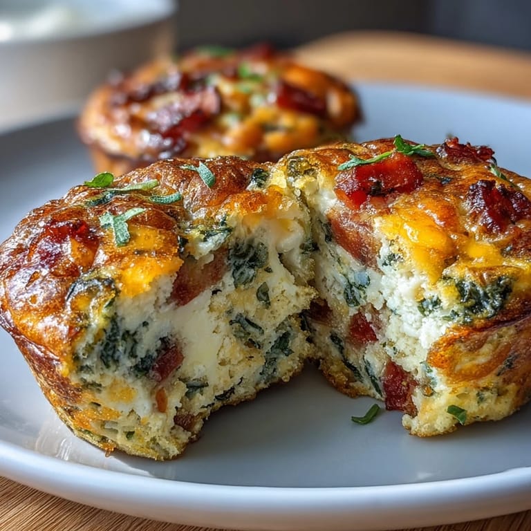 Savory egg muffins featuring lean ham, fresh veggies, and cheddar, baked to perfection for a protein-rich morning meal.