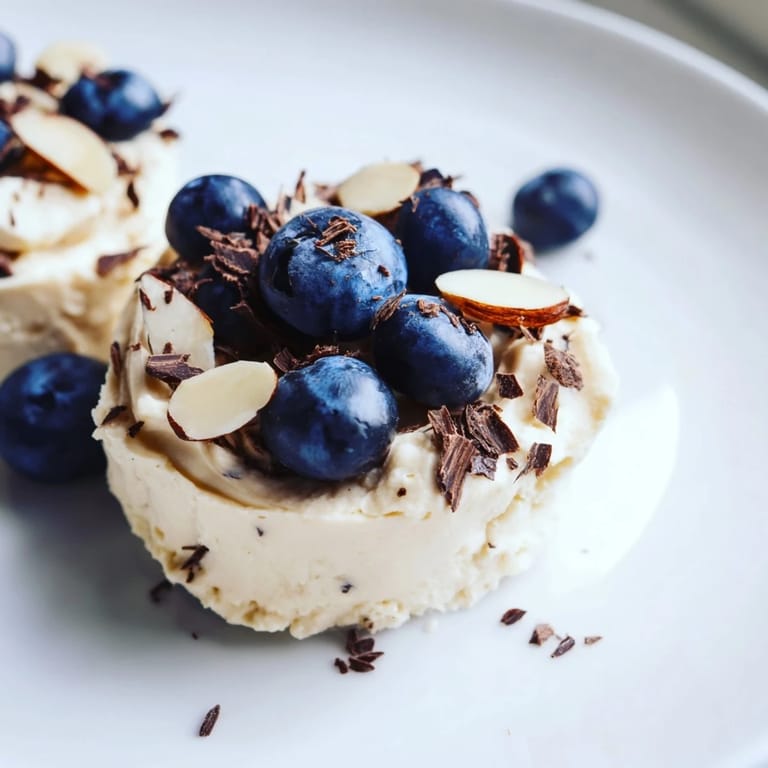 Enjoy vibrant, beautifully presented Protein Cheesecake Cups – a healthy, protein-packed treat ready to savor.