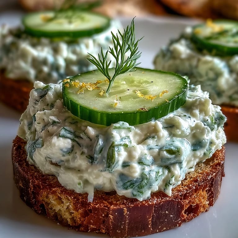 Vibrant Derby Day Benedictine Cucumber Canapés, a refreshing appetizer bite.
