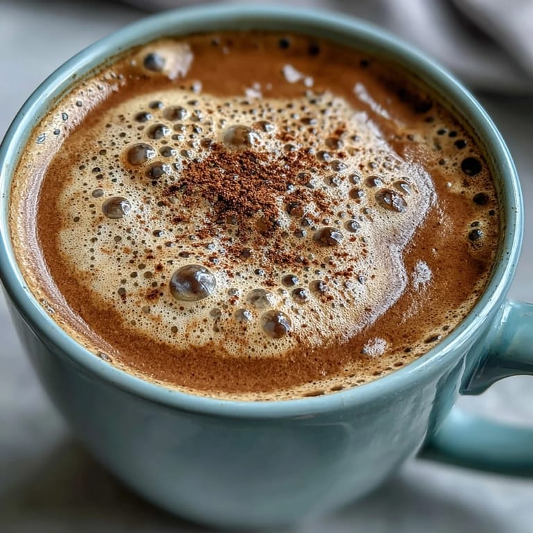 Rich adaptogens latte with ashwagandha and reishi, smooth and lightly sweetened.