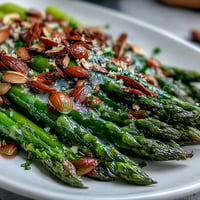 Lemon Butter Asparagus Almonds