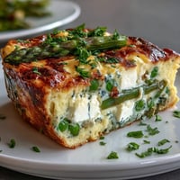 Spring Frittata Asparagus Peas Goat